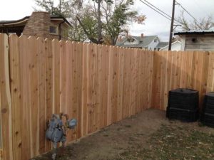 Wood privacy fence installed by Waters & Son Construction