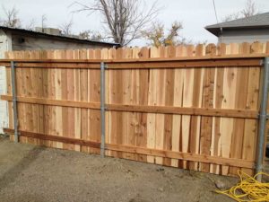 Wood Privacy Fence installed by Waters & Son Construction